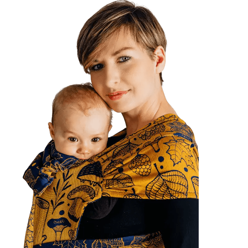 Under the Leaves Golden Autumn Toddler Wrap - Tai Mei Tai by LennyLamb - Mei TaiLittle Zen One5907557757324