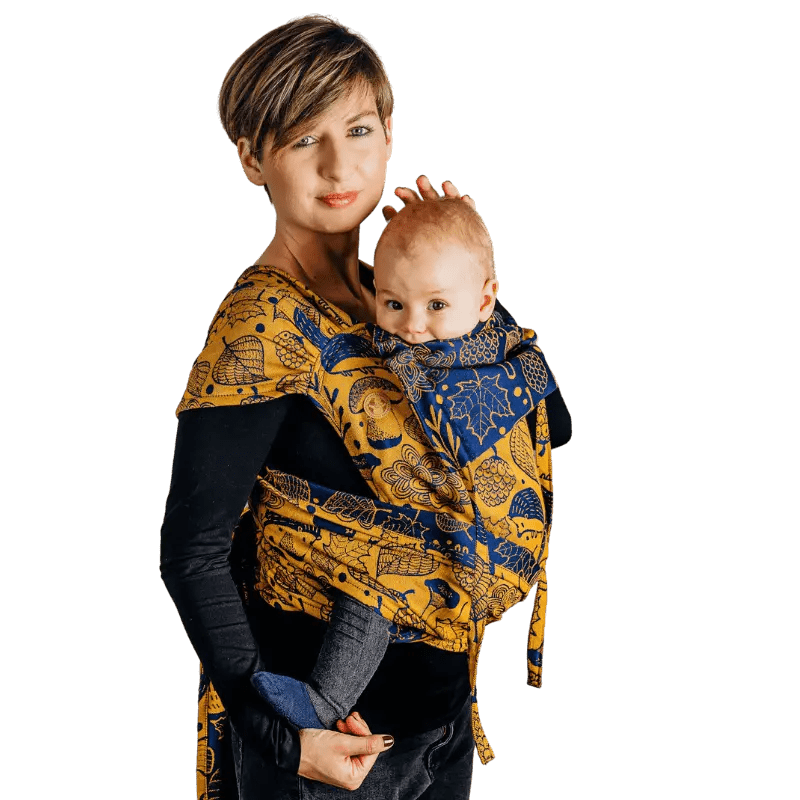 Under the Leaves Golden Autumn Toddler Wrap - Tai Mei Tai by LennyLamb - Mei TaiLittle Zen One5907557757324