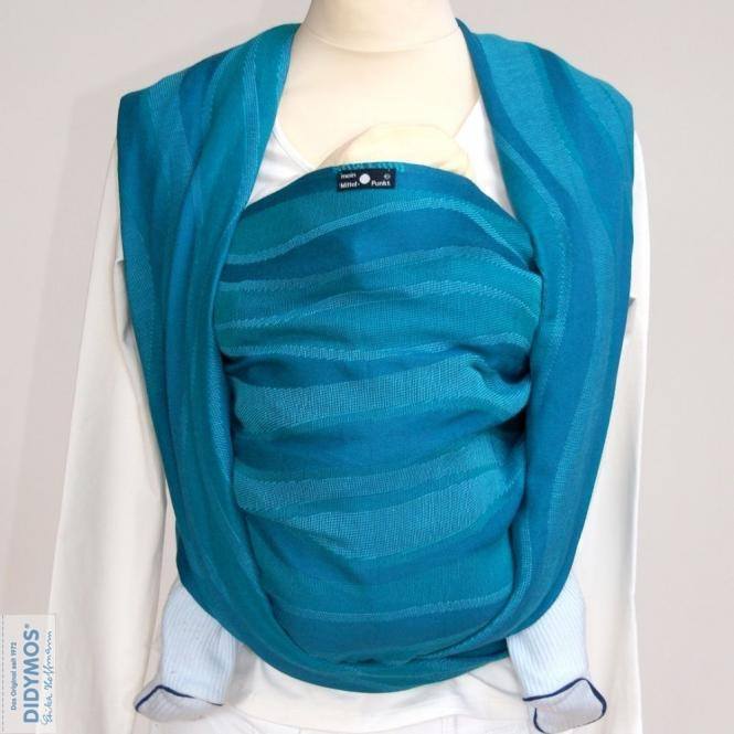 Waves Aqua Woven Wrap by Didymos - Woven WrapLittle Zen One4048554447052