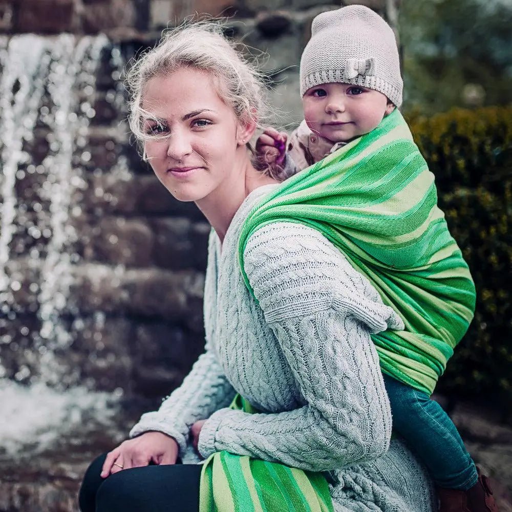 Waves Lime Woven Wrap