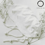 White Oxford Cotton Infant and Toddler UPF50+ Sun Protection Bonnet - Baby Carrier AccessoriesLittle Zen One628185032700