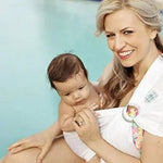 White Wave Water Ring Sling by Beachfront Babywater Carrier