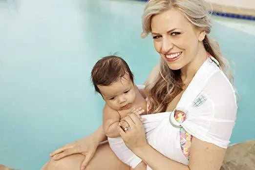 White Wave Water Ring Sling by Beachfront Babywater Carrier